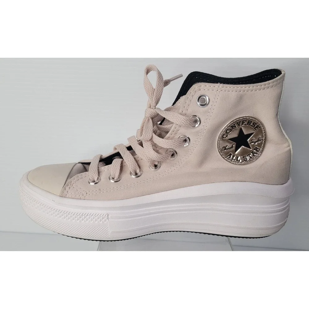 Converse Chuck Taylor All Star‎ Move Platform High Top Women 7 Beige 569545C
